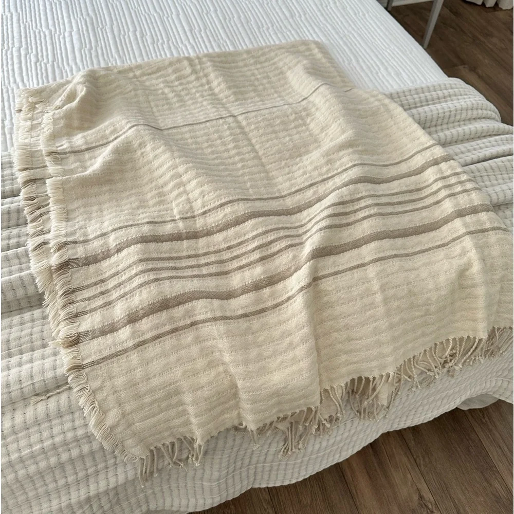 Studio McGee Striped Gauze Throw Blanket